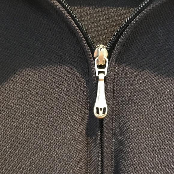 Vintage Vuarnet Zip Neck Fitted Polo Black - Picture 3 of 6